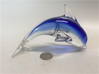 Art Glass Dolphin 6.5” Long