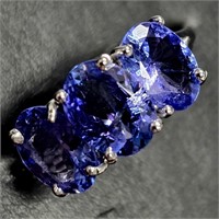 $3925 10K  2.28G, 3Ct Natural Tanzanites Ring