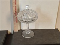American Fostoria tall lidded compote