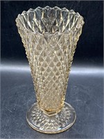 IG Diamond Point Pedestal Vase 8”