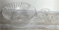 CENTER BOWL WITH VOTIVE HOLDERS