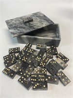 Dominoes Set made from Granite 3” x 5” Box