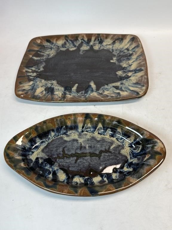 Handmade Stoneware Dishes-Signed