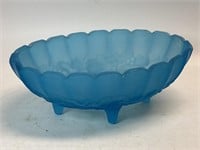 Frosted Blue Fruit Bowl