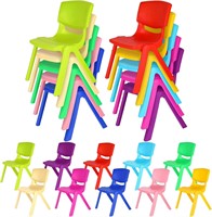 10pcs School Chairs Stackable 11 Inch  10 Colors