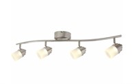 4-Light Brushed Nickel LED Track Lighting