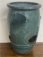 Stoneware Flower Pot 12” Tall for Strawberry or