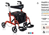 Health Line Massage Products 2 in 1 Rollator