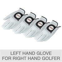 Kirkland Leather Golf Glove 4pk-L Hand Glove Small