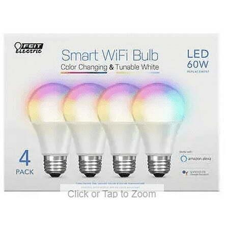 Feit Electric Wi-Fi Smart Bulbs  4-pack