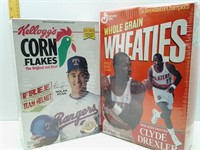 2 SEALED FULL SPORT CEREAL BOXES
