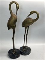 Hollywood Regency Asian Style Bronze Crane