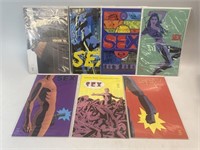 7 assorted comic books