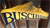 BUSCH LIGHTED BEER SIGN