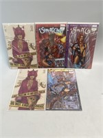 5 assorted comic books