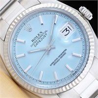 Rolex Men Datejust Ice Blue Watch