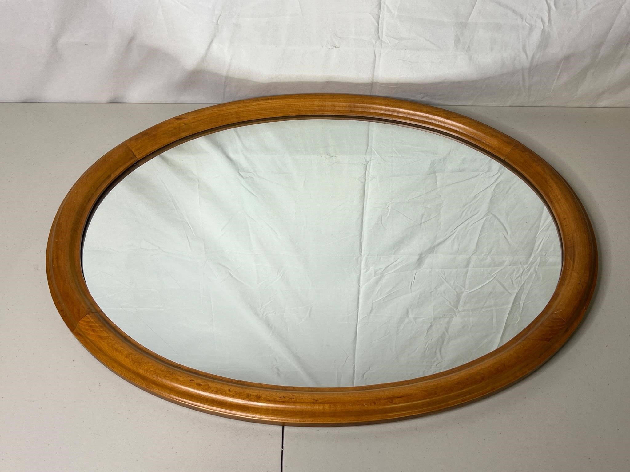 Large Oval Wall Hanging Mirror from Tell City