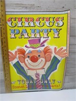 VINTAGE CIRCUS PARTY POSTER
