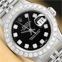 Rolex Ladies Datejust 1.10 Ct Diamond Watch