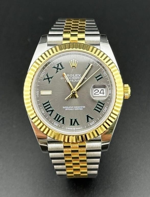 Rolex Datejust Wimbledon 41 MM 18k Watch