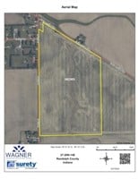 TRACT #1: 61.3 Acres +/- w/ 59.3 +/- Tillable