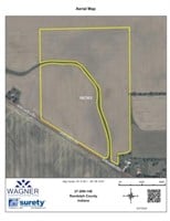 TRACT #3: 53.4  Acres +/- w/ 50.4 +/- Tillable