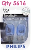 Qty 5616-Philips Crystal Vision Bulb 2 Packs