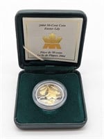 2004 Easter Lily Silver Coin Sterling Canada
