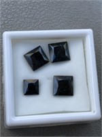 Collection of (4) Black Spinal Gems in Cubed