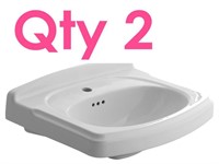 Qty 2-American Standard Pedestal Sink Top