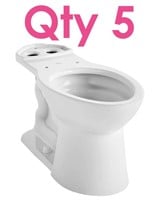 Qty 5-American Standard Toilet Bowl
