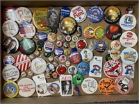 Vintage Political Buttons, Looney Tunes Buttons,