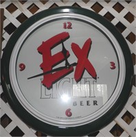 EX LIGHT BEER CLOCK