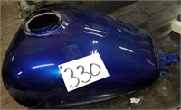 Blue Motorcycle Gas Tank
