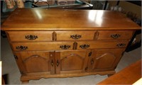 WOODEN BUFFET WITH HUTCH