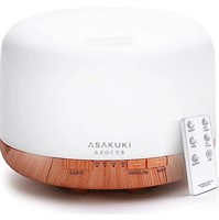 ($45) ASAKUKI 500ml Essential Oil Diffuser, 5 in 1