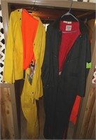 INSULATED COVERALL AND RAIN SUIT