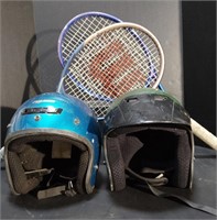 Helmets & Rackets