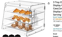 3 Tray Clear Display Case,Bakery Display Case