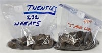 Approx. 449 “S” Mint Wheat Cents; Approx. 232