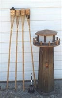 SOLAR LIGHTHOUSE WITH TIKI TORCHES