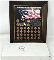 Lincoln Cent Frame; F.M. Mini Coins