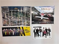 Lot of 4 racing posters