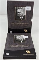 (2) 2015 Lyndon Johnson Coin/Chronicles Set
