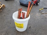 Pail Of (6) Pipe Wrenches