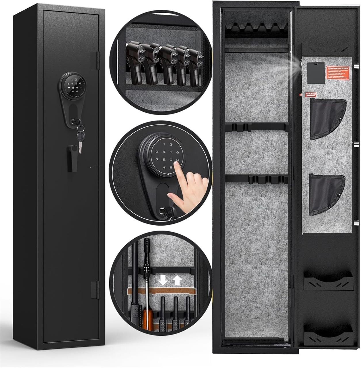 KAER 3-5 Gun Safes for Home Rifle and Pistols  Qui