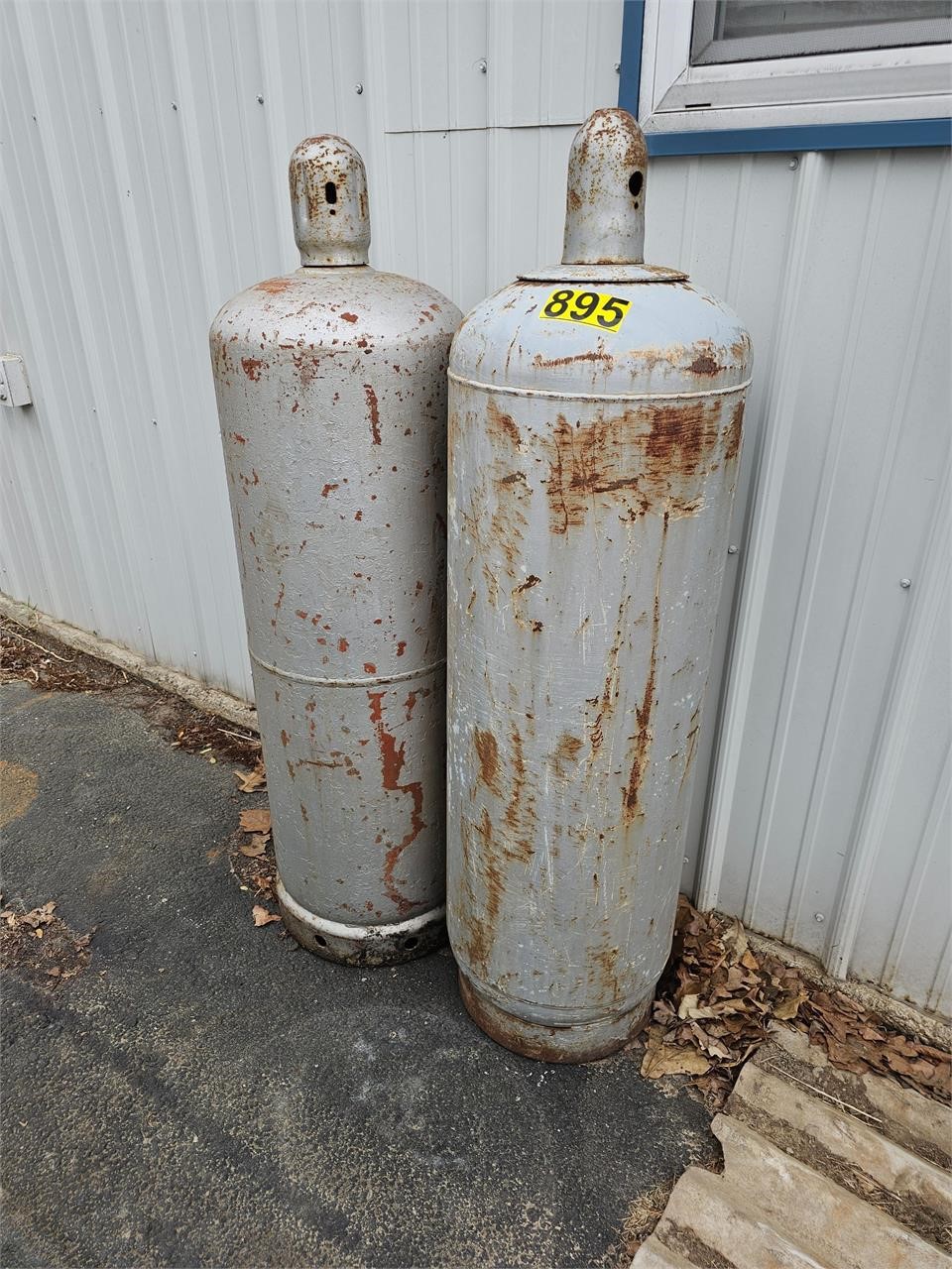 Large propane tanks