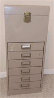 Metal Storage Cabinet With Six Drawers