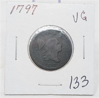 1797 Half Cent VG (Dark)
