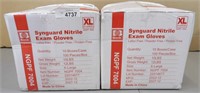 2 Cases Of Synguard Nitrile Exam Gloves Xl